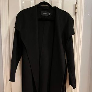 Tahari’s Wool Wrap Coat with belt